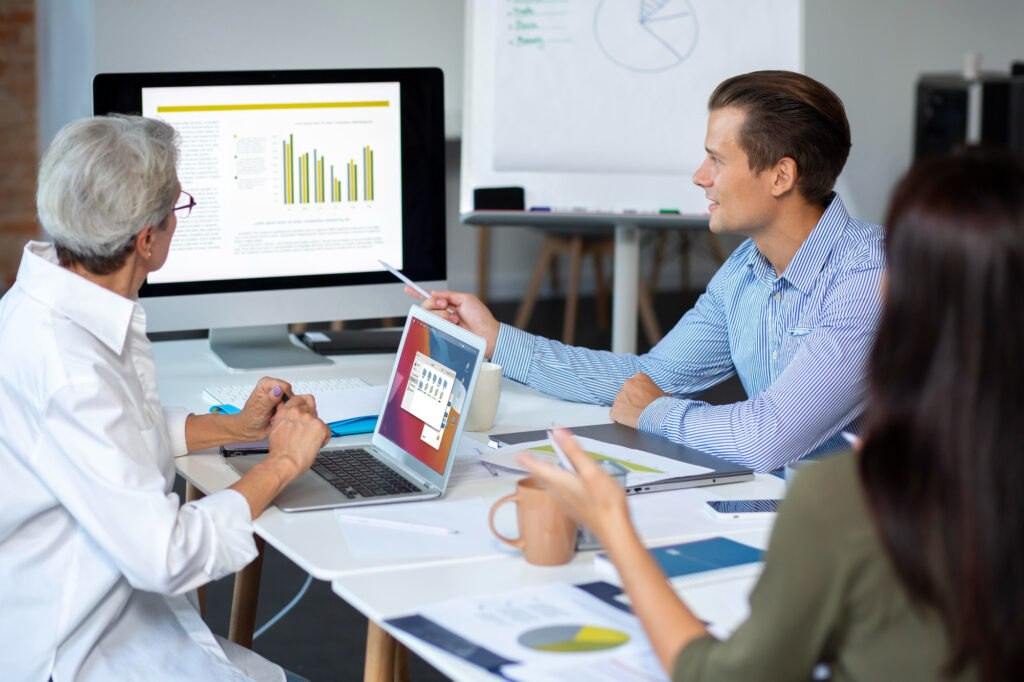 top web development companies uk team working on platform