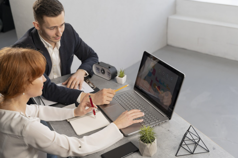 Consulting business website design with clear call to action
