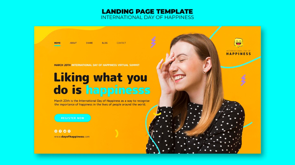 Landing page design inspiration CTA placement