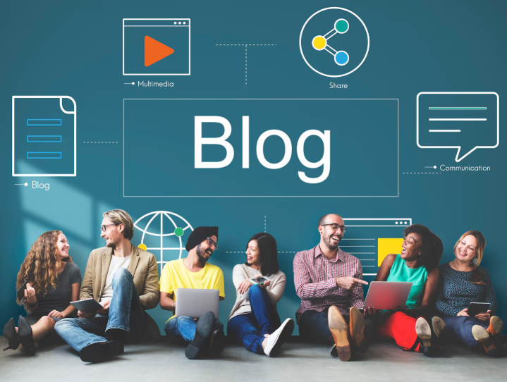 Blog web template layout example modern blog design