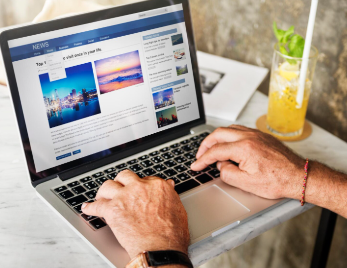 Professional blog template structure content layout