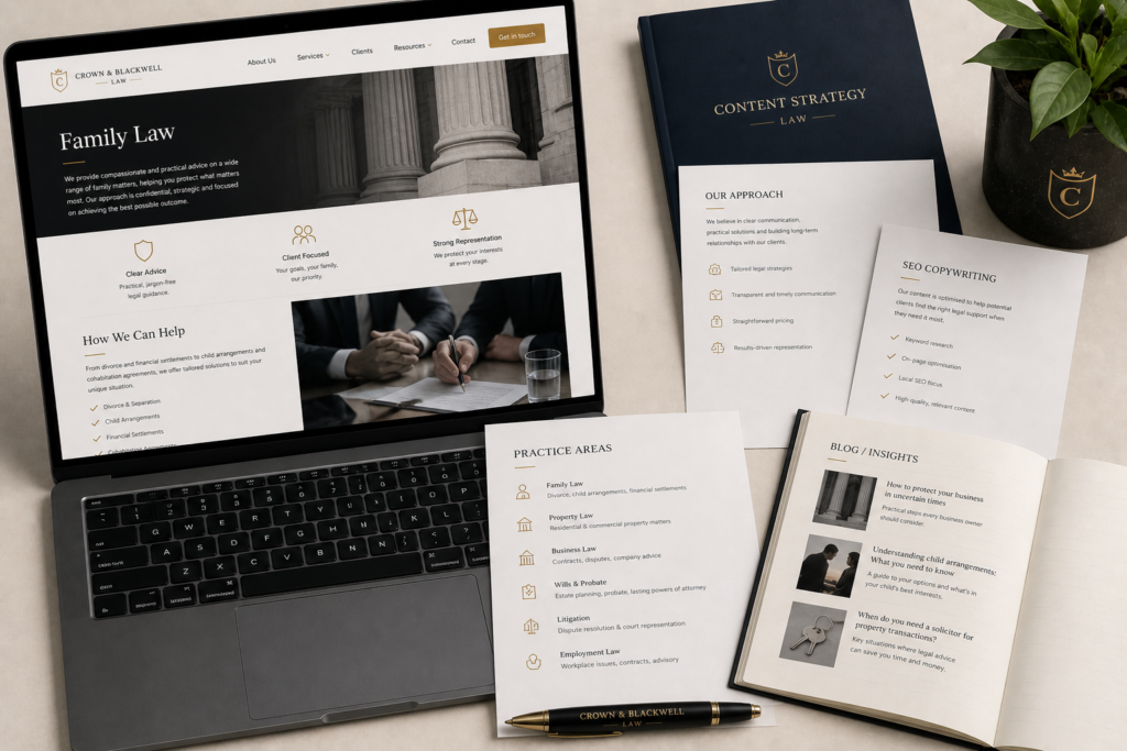 Crown & Blackwell Law — Full Digital Ecosystem for a Modern UK Law Firm