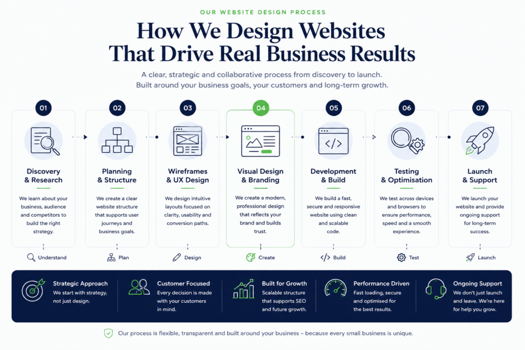 Small business website design process