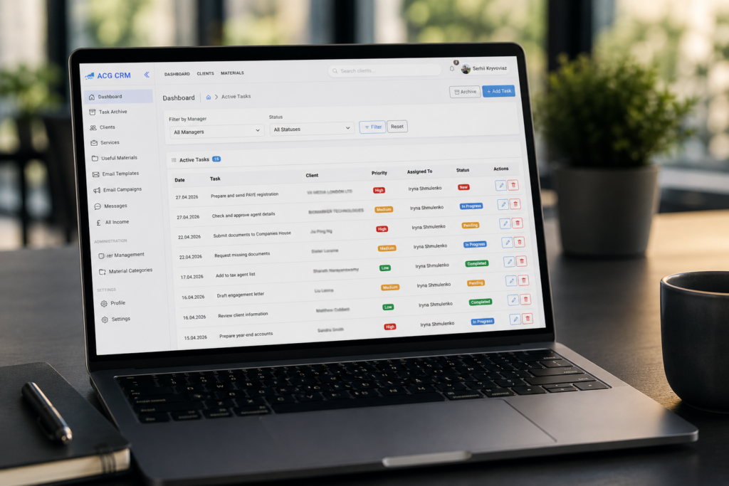 Audit Consulting Group CRM — Custom Business Management System