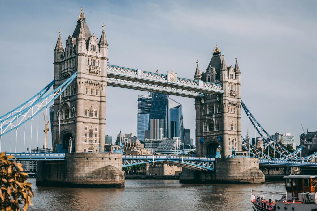 Tower Bridge over the River Thames in London