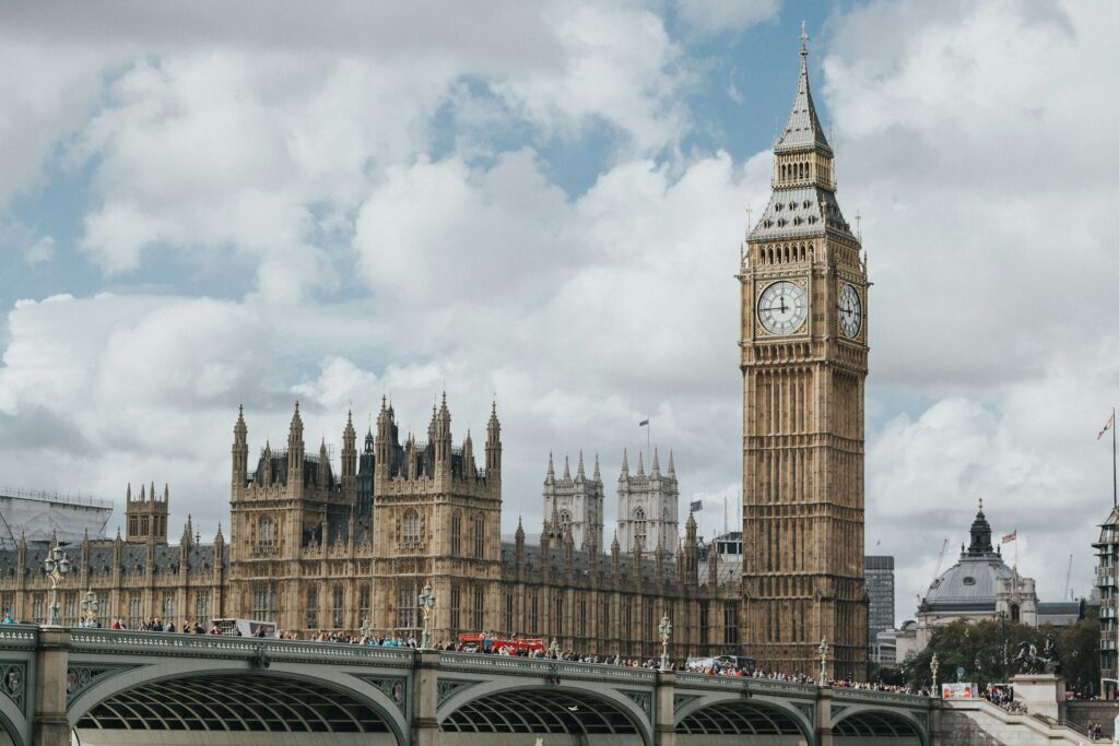 Big Ben and the Palace of Westminster in London