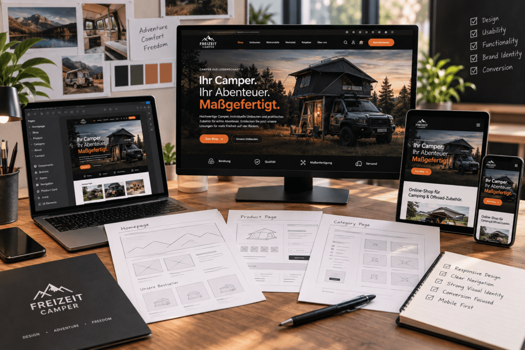 Freizeit Camper — Full-Cycle WooCommerce Website Development & SEO