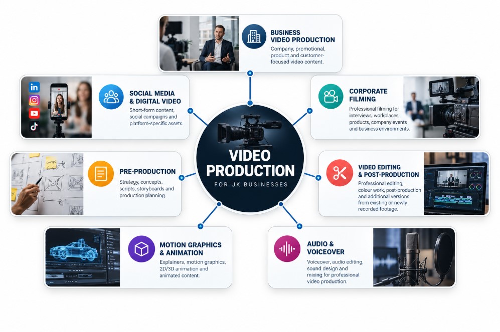 Video production services available for UK businesses